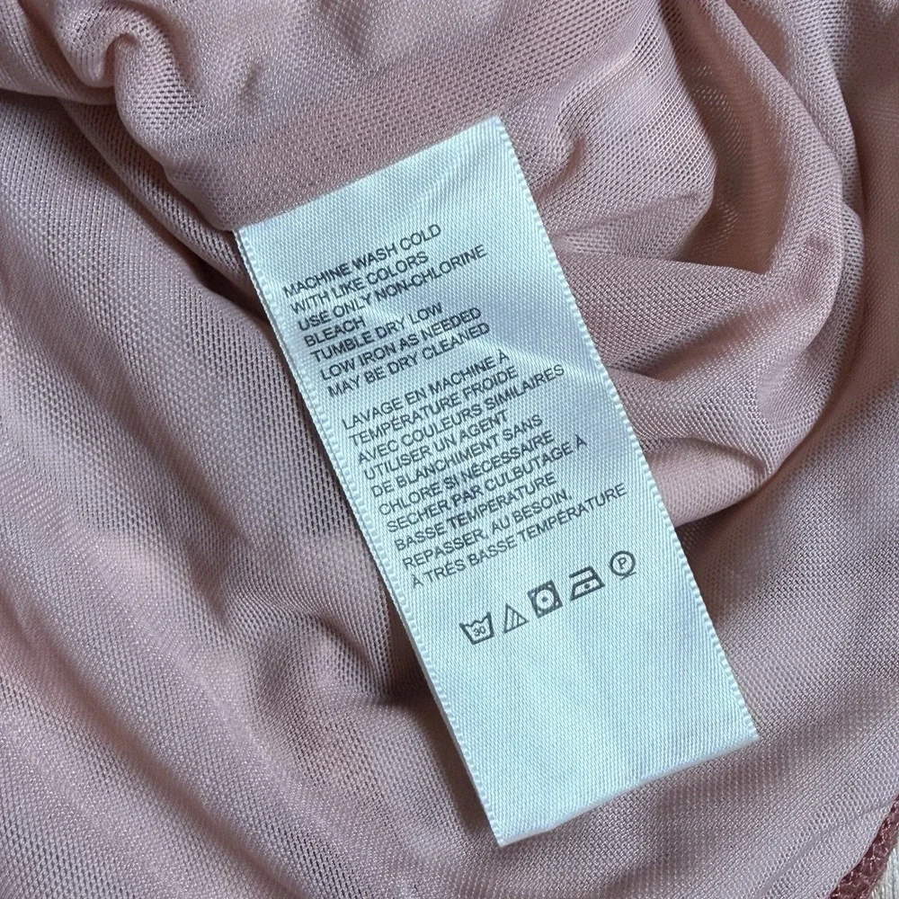 Free People Dusty Pink Floral Velvet Off Shoulder Ruched Top Y2K Soft Grunge‎ M